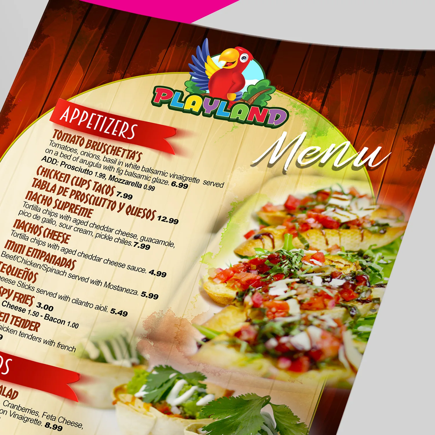 Restaurant Menu Printing & Design — Mad Freddy Miami