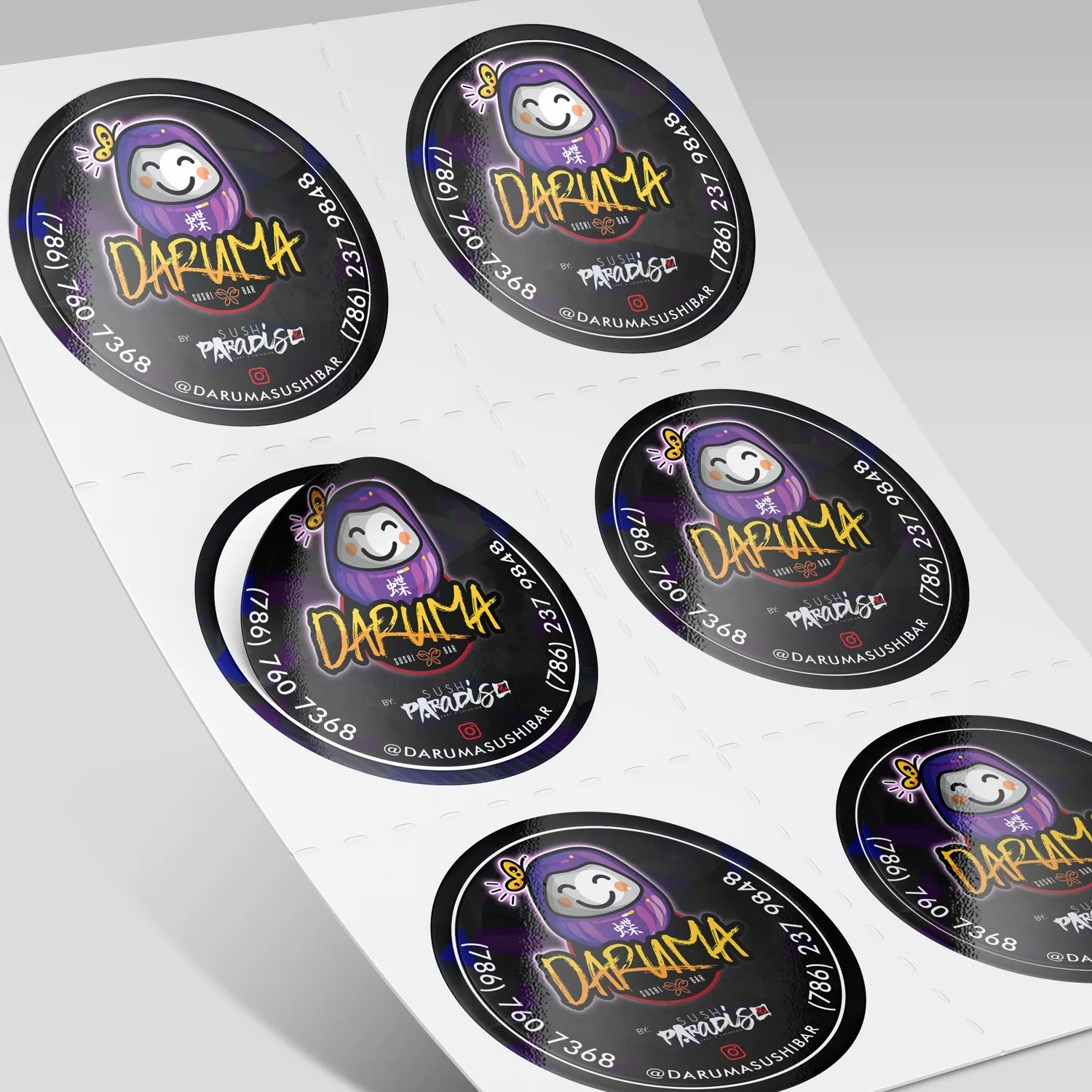 Stickers Printing & Design — Mad Freddy Miami