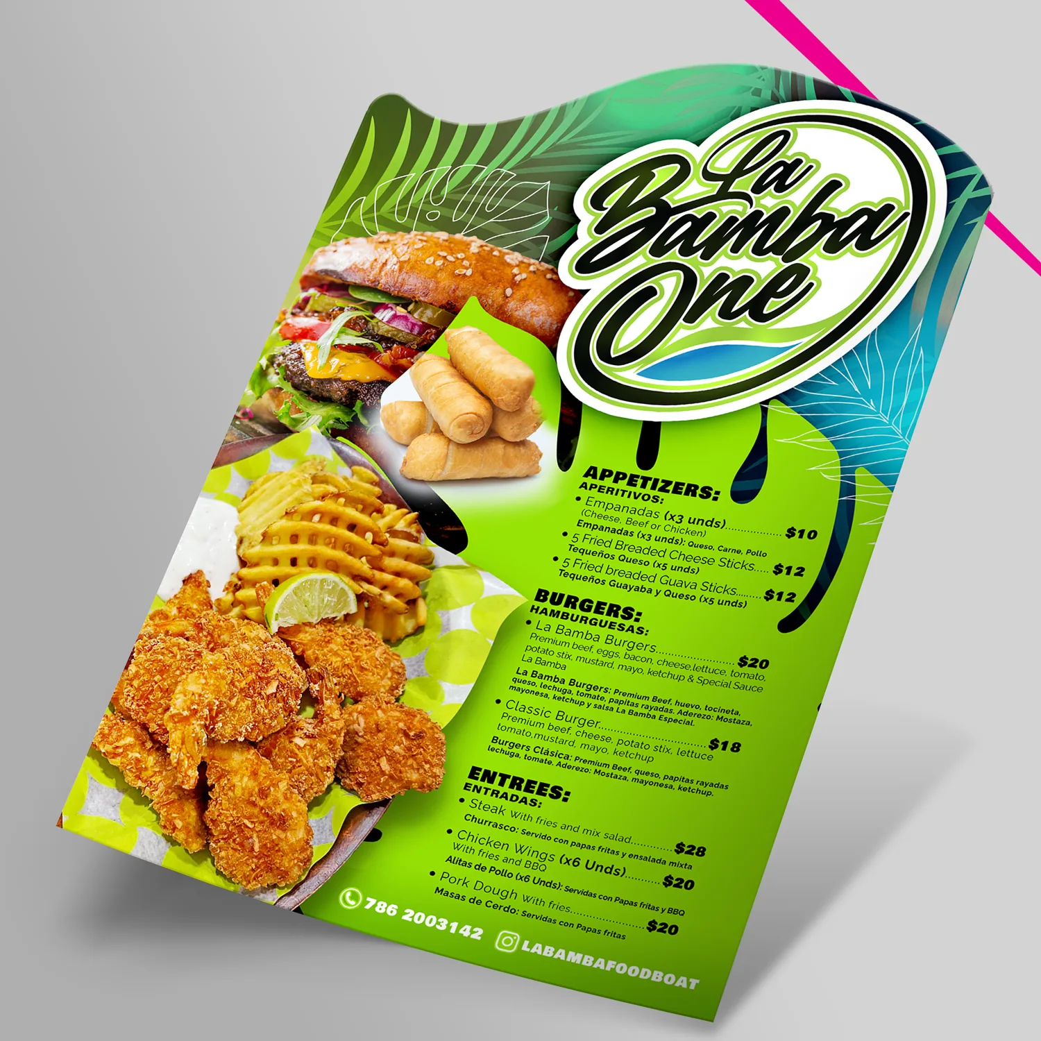 Restaurant Menu Printing & Design — Mad Freddy Miami